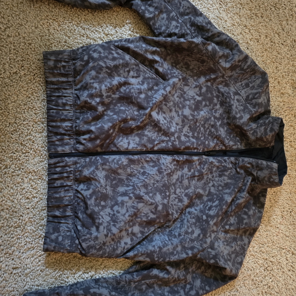 Lululemon Bombs Away Jacket Black Medium Olive Dark Olive Size 4 Reversible